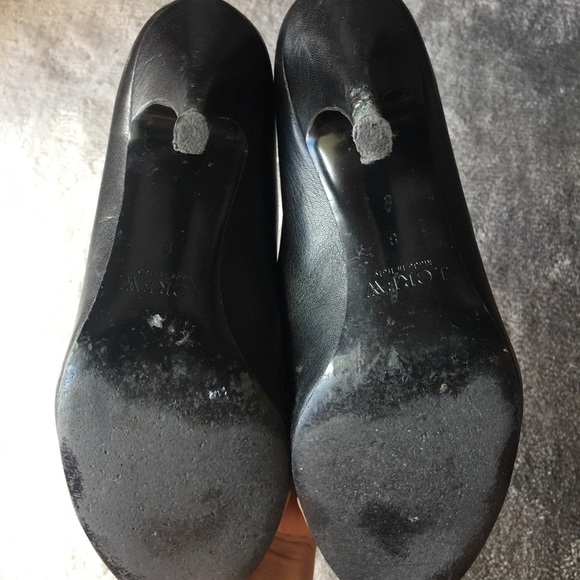 J Crew Tan Beige Black Mona Color Block Heels - Picture 3 of 3